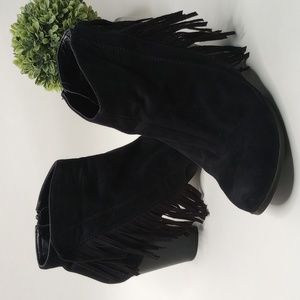 🔴 Fringed Cowgirl Boots